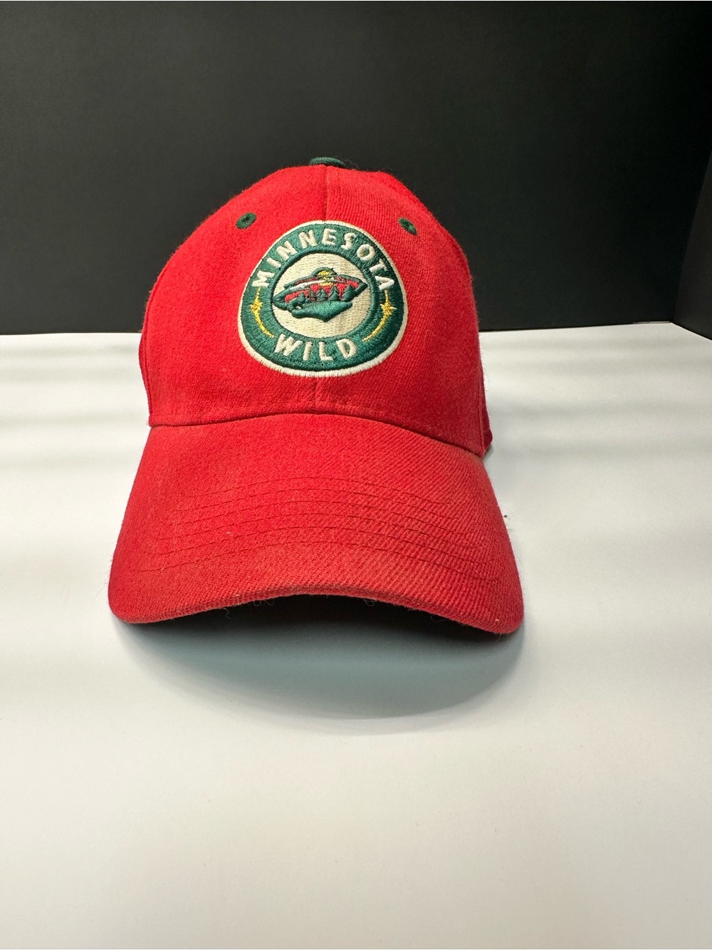 NHL Red Minnesota Wild Embroidered Logo Hat